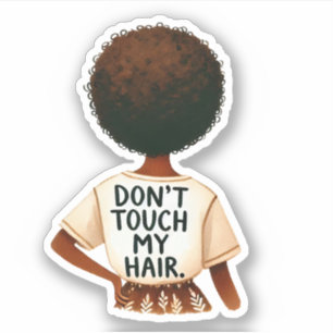 Sticker "Don't touch my hair"
