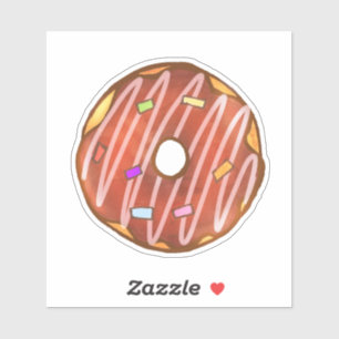 Sticker Donut saupoudré de chocolat