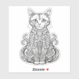 Sticker Doodart chat mignon