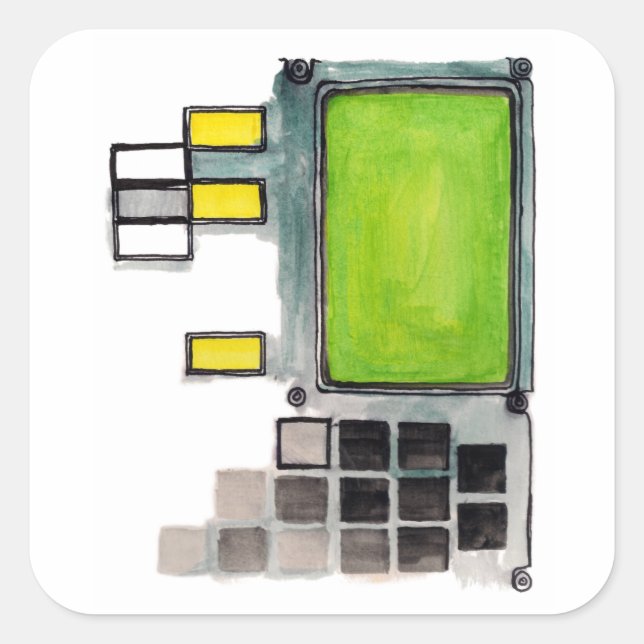 Sticker d'ordinateur DSKY Apollo Guidance (Devant)