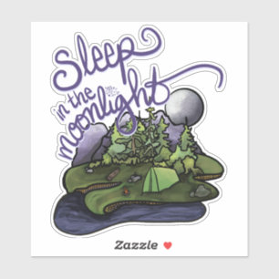 Sticker Dormez dans l'autocollant au clair de lune
