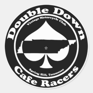 Sticker Double Down Cafe Race