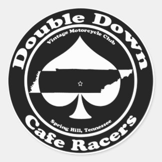 Sticker Double Down Cafe Race