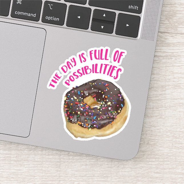 Sticker Doughnut avec arrosage jour plein de possibilités (Détail)