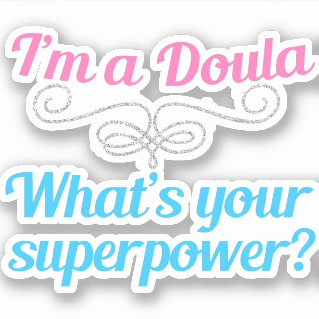 Sticker Doula Superhero (Devant)