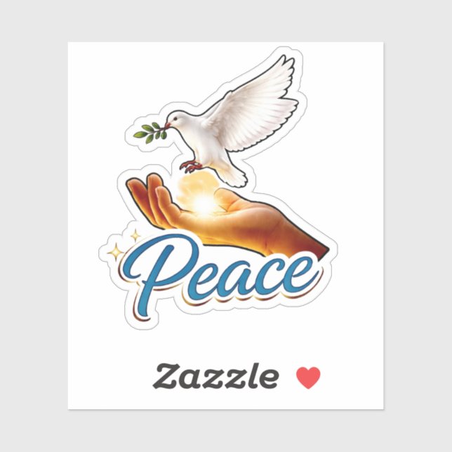 Sticker Dove of Peace (Feuille)