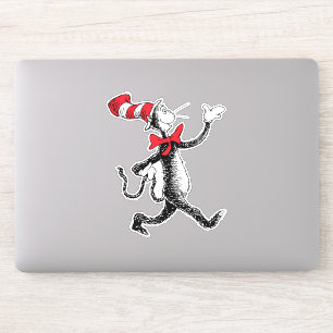 Sticker Dr Seuss   Chat dans la marche des chats Casquette