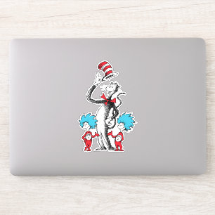 Sticker Dr Seuss   Chat dans le Casquette, Chose un & Chos