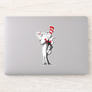 Sticker Dr Seuss   Chat dans le Casquette & Krinklebine