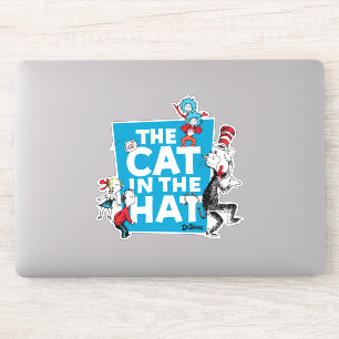 Sticker Dr Seuss   Chat dans le logo du Casquette - Caract