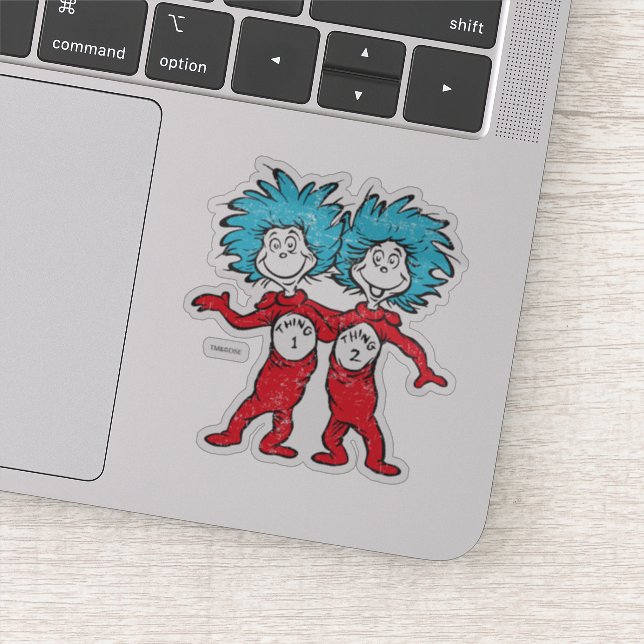 Sticker Dr Seuss | Chose 1, Chose 2 Assis (Détail)