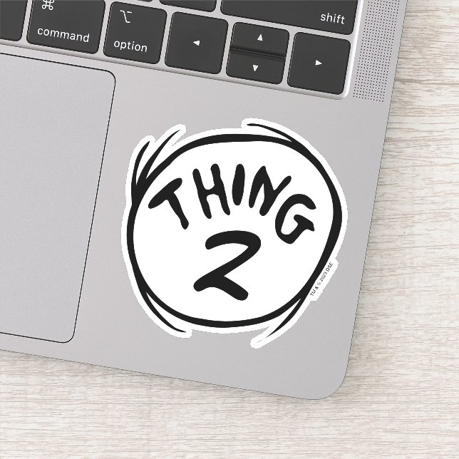Sticker Dr Seuss | Chose personnalisée Une chose deux (Détail)
