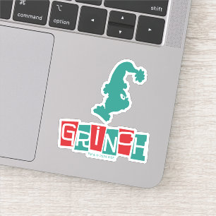 Sticker Dr Seuss   Grinch - Rouge et Vert
