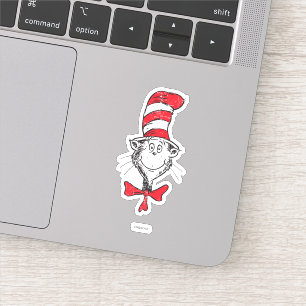 Sticker Dr. Seuss La tête du Chat dans le Chapeau - Vint