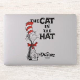 Sticker Dr Seuss  Le Chat dans le livre Casquette
