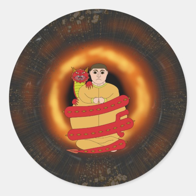 Sticker Dragon Fat Dude (Devant)
