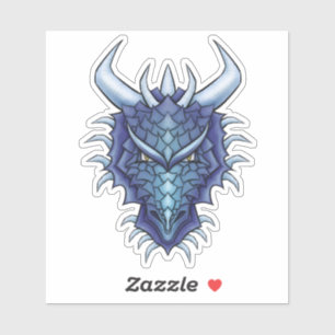 Sticker Dragon head magique créature mythique imaginaire a