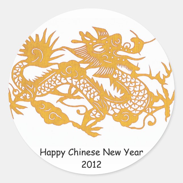 Sticker Dragon Or (Devant)