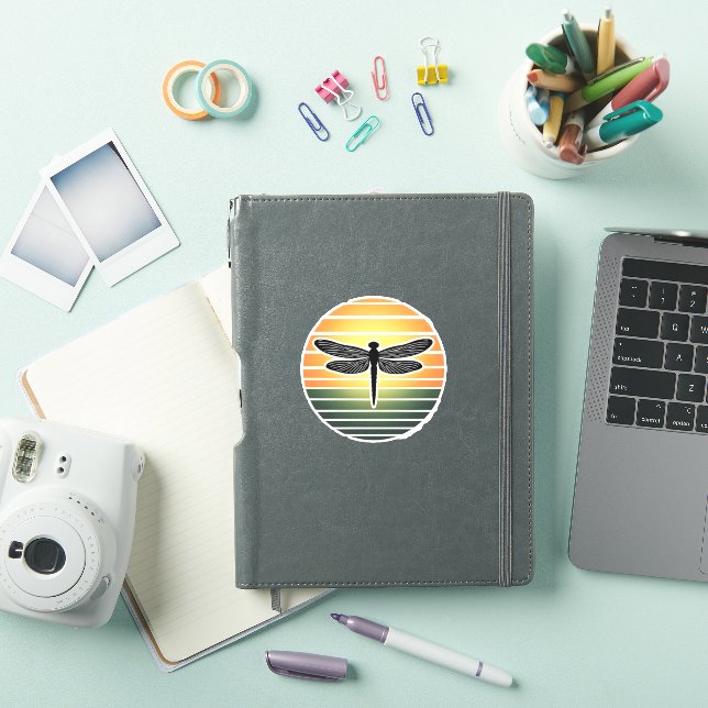 Sticker Dragonfly Retro (3) (Couverture iPad)