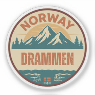 Sticker Drammen, Norge Norvège