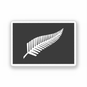 Sticker Drapeau à fougère argentée (NZ)