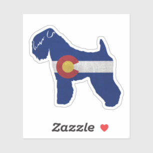 Sticker Drapeau à revêtement doux en caoutchouc Terrier Co