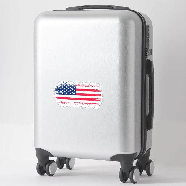 Sticker Drapeau américain (Sur valise)