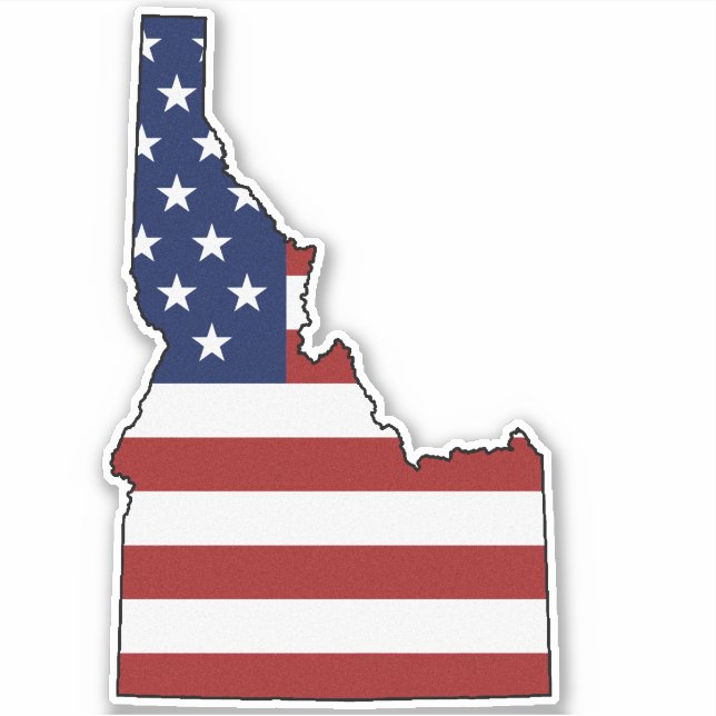 Sticker Drapeau américain Idaho (Devant)
