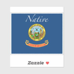 Sticker Drapeau autochtone de l'Idaho