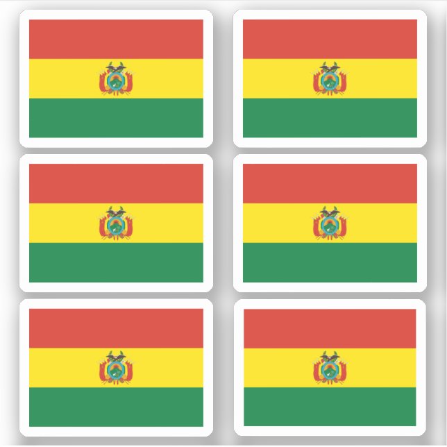 Sticker Drapeau bolivien (Devant)