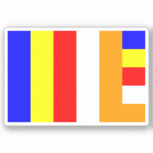 Sticker Drapeau bouddhiste