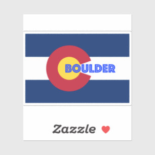 Sticker Drapeau Boulder Colorado