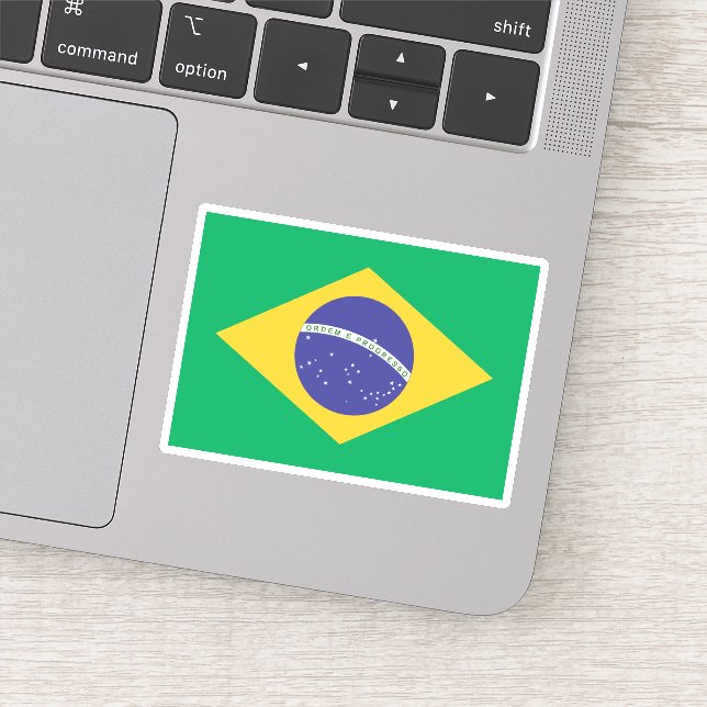 Sticker Drapeau Brasil (Détail)