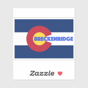 Sticker Drapeau Breckenridge Colorado