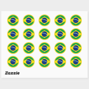Sticker drapeau brésilien