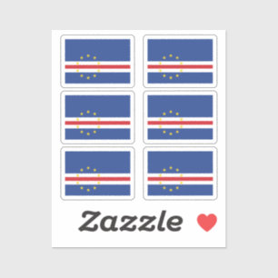 Sticker Drapeau Cabo Verde Collection pack de 6