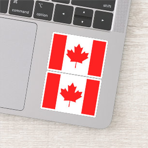 Sticker Drapeau canadien - ensemble de deux