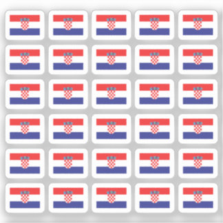 Sticker Drapeau Croatie Miniature 30pcs 