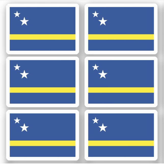 Sticker Drapeau curacien (Devant)