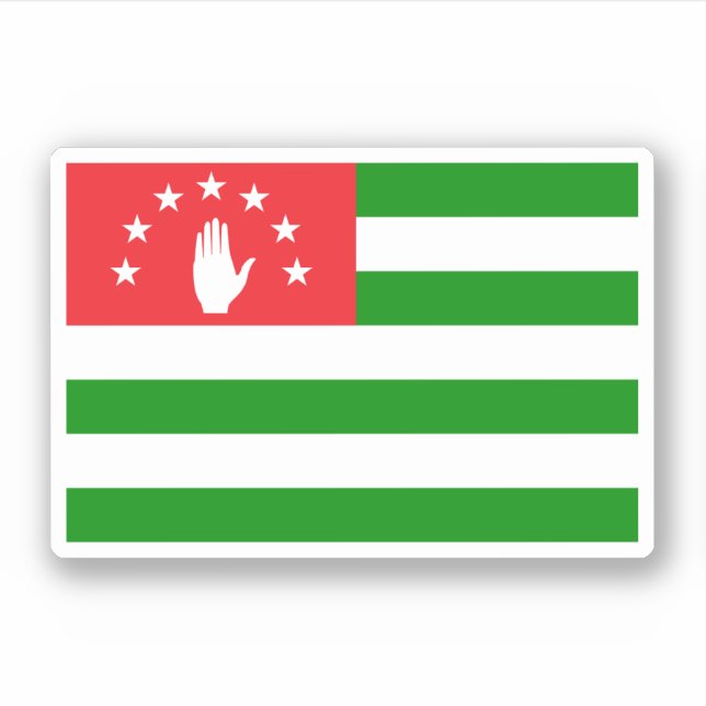Sticker Drapeau d'Abkhazie (Devant)