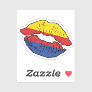 Sticker Drapeau d'amour du canon à lèvres nord-hollandais