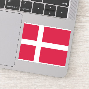 Sticker Drapeau Danemark Patriotique danois