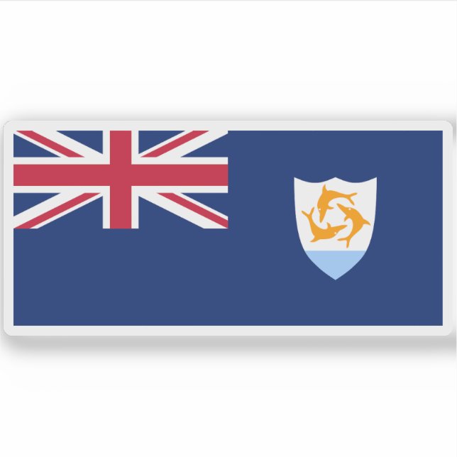 Sticker Drapeau d'Anguilla (Devant)