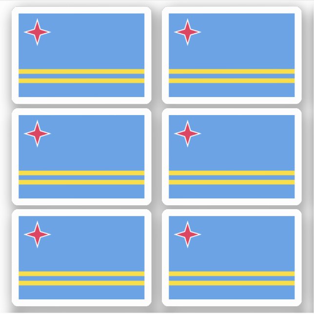 Sticker Drapeau d'Aruba (Devant)