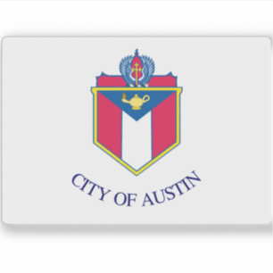 Sticker Drapeau d'Austin, Texas