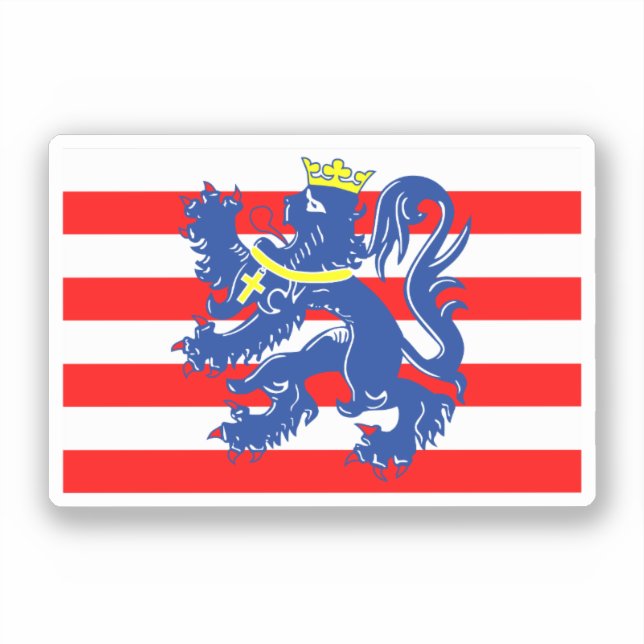 Sticker Drapeau de Bruges / Brugge, Belgique (Recto)