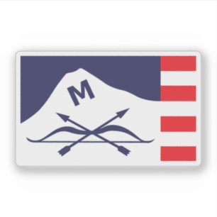 Sticker Drapeau de Butte, Montana