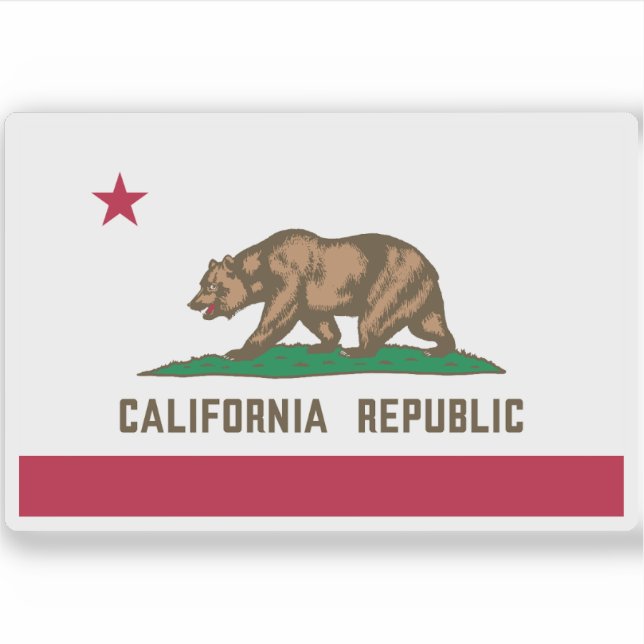 Sticker Drapeau de Californie (Devant)