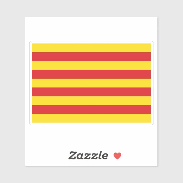 Sticker Drapeau de Catalogne (Feuille)