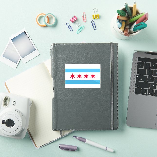 Sticker Drapeau de Chicago (Couverture iPad)